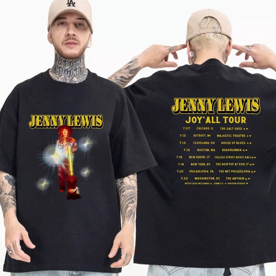 Jenny Lewis 2023 Concert Png Jenny Lewis 2 Sided T Shirts